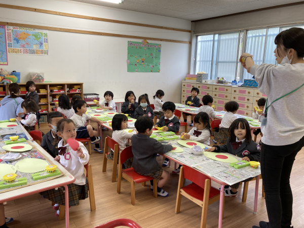 本日の年少組さんの様子