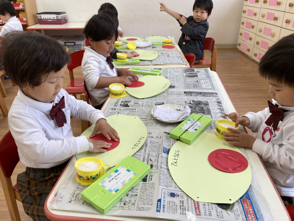 本日の年少組さんの様子