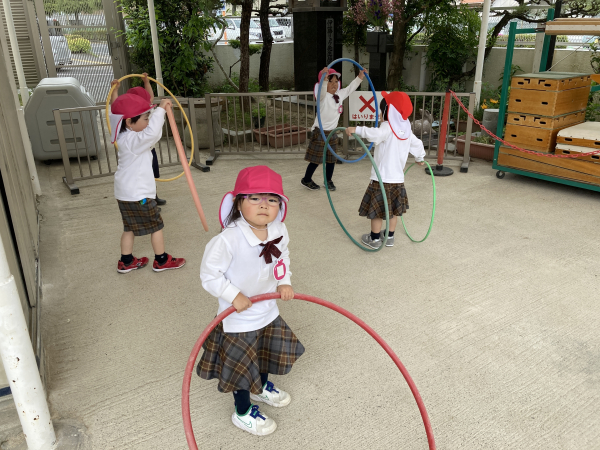 本日の年少組さんの様子