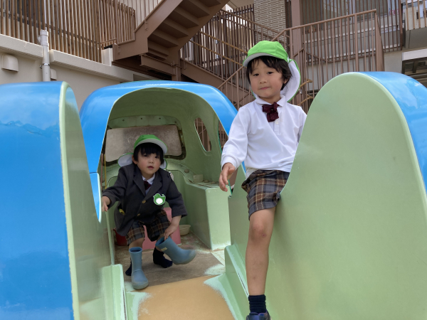 おひさまキッズ お外遊びしたよ