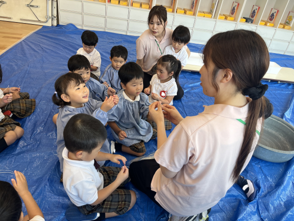 おひさまキッズ 感触あそびしたよ!