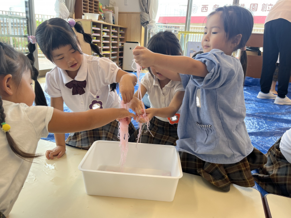 おひさまキッズ 感触あそびしたよ!