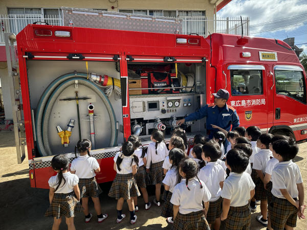 消防訓練の様子（年中組）