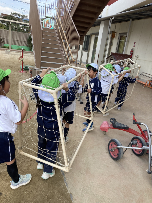 サッカー教室がありました。