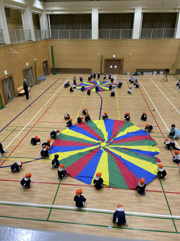 アリーナでバルーン練習をしたよ！