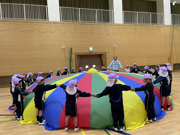 アリーナでバルーン練習をしたよ！