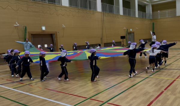 アリーナでバルーン練習をしたよ！