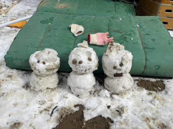 雪でたくさん遊んだよ！