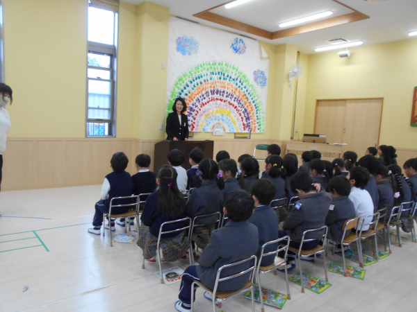 卒園式の練習をしています